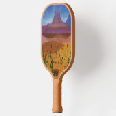 Der Farbstift für die Wüste im Südwesten Zeichne Pickleball Schläger (Links)
