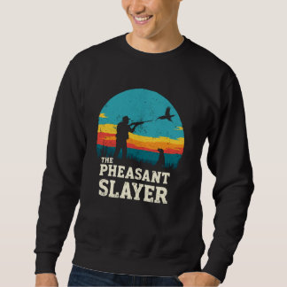 Der Fasanenjäger, der auf dem Hügel jagt, Sweatshirt