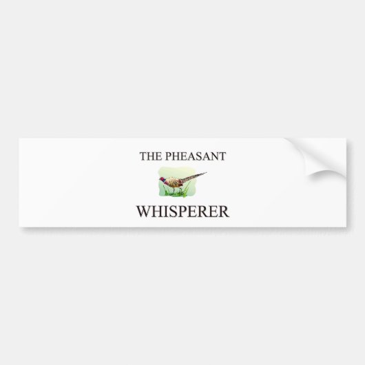 Der FasanWhisperer Autoaufkleber (Vorne)