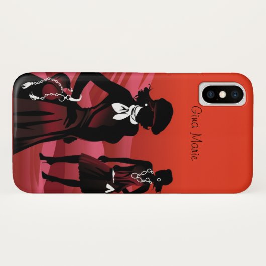 Der fashionistas-Apple iPhone X Fall Case-Mate iPhone Hülle (Rückseite (Horizontal))