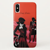 Der fashionistas-Apple iPhone X Fall Case-Mate iPhone Hülle (Rückseite)