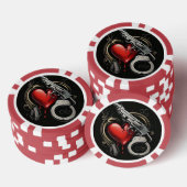 "Der fatale Fehler der Liebe" Pokerchips (Stapel)