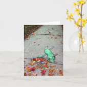 der faule Laubraker Karte (Gelbe Blume)