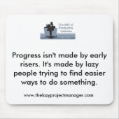 Der faule Projektleiter Mousemat Mousepad (Vorne)