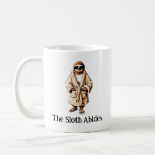 Der Faultier bleibt. Sich Abkühlen mit Faultierwar Kaffeetasse