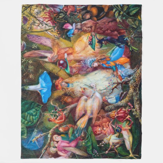 Der Favorit der Fairies, John Anster Fitzgerald Fleecedecke (Vorderseite)
