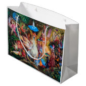 Der Favorit der Fairies, John Anster Fitzgerald Große Geschenktüte (Rückseite Schrägansicht)