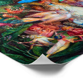 Der Favorit der Fairies, John Anster Fitzgerald Poster (Ecke)