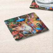 Der Favorit der Fairies, John Anster Fitzgerald Rechteckiger Pappuntersetzer (angewinkelt)