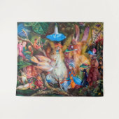 Der Favorit der Fairies, John Anster Fitzgerald Wandteppich (Vorderseite (Horizontal))