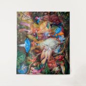 Der Favorit der Fairies, John Anster Fitzgerald Wandteppich (Vorderseite)