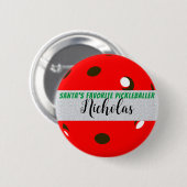 Der Favorit des Pickleballer Red Pickleball des We Button (Vorne & Hinten)