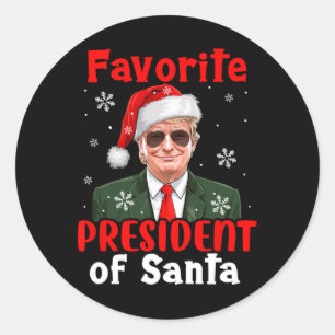Der Favorit für den Präsidenten von Weihnachten Tr Runder Aufkleber