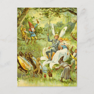 Der feenhafte Prinz und das Thumbelina Postkarte