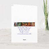 Der feenhafte Tür-Bote - Gruß-Karte Karte (Rückseite)