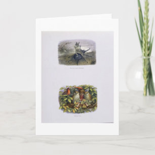 Der feenhaften Bote der Königin und Elf und Eulen, Feiertagskarte