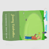 Der fehlende Putt - Funny Golf Cartoon Golfhandtuch (Horizontal)