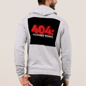 Der Fehlercode, der auf Selbstvertrauen läuft Hoodie (Rückseite)