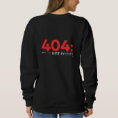 Der Fehlercode, der auf Selbstvertrauen läuft Sweatshirt (Rückseite)