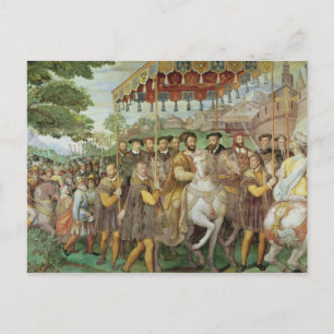 Der feierliche Eingang des Kaisers Charles V. Postkarte