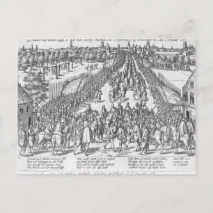 Der feierliche Eintrag von Matthias Postkarte