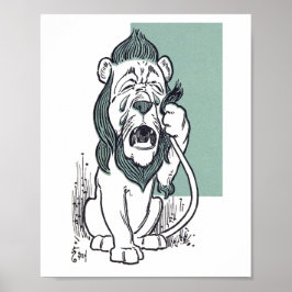 Der Feige Löwe aus Der Zauberer von Oz Poster