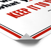 Der Feind hört zu - der Zweite Weltkrieg Poster (Ecke)