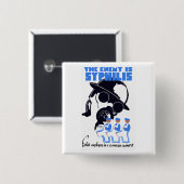 Der Feind ist Syphilis Button (Vorne & Hinten)