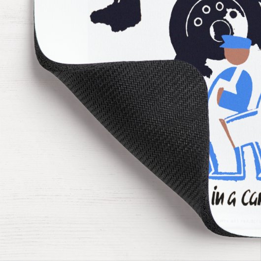 Der Feind ist Syphilis Mousepad (Ecke)