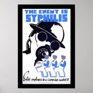 Der Feind ist Syphilis Poster