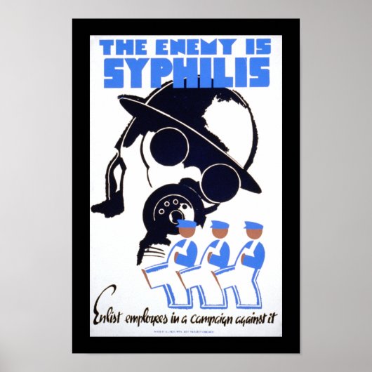 Der Feind ist Syphilis Poster (Vorne)