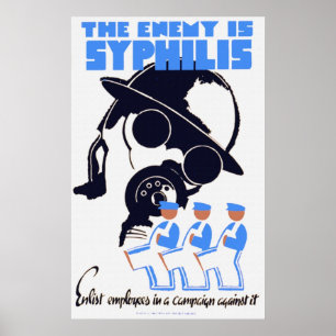 Der Feind ist Syphilis Poster