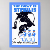 Der Feind ist Syphilis Poster (Vorne)