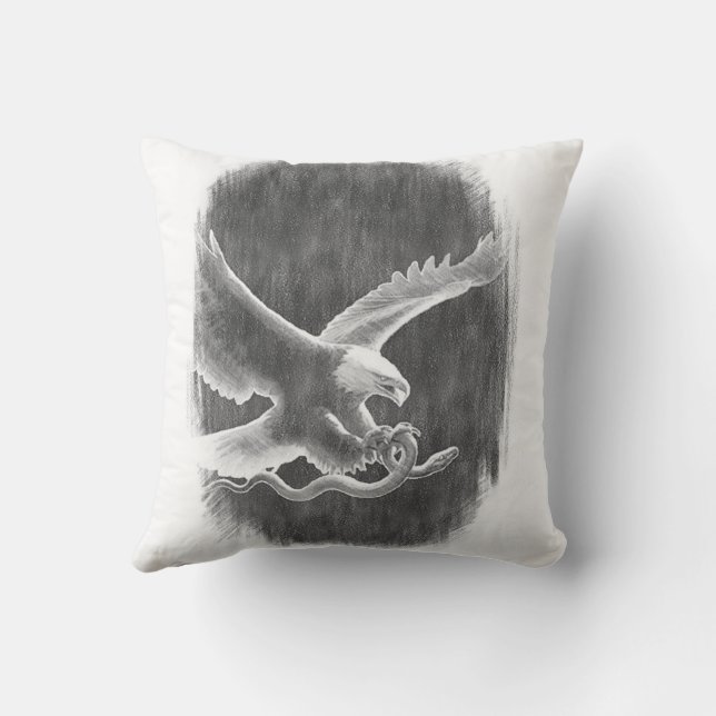 Der Feind und die Beute" Kissen (Rückseite)