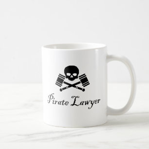 Der feindliche Piraten-Rechtsanwalt übernehmen Kaffeetasse