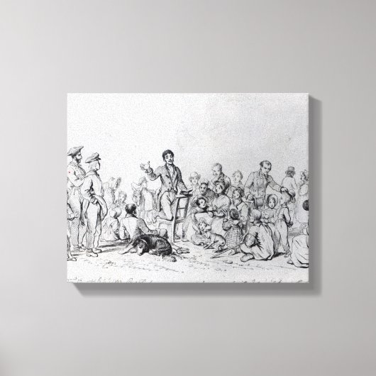 Der Feldprediger, 1837 Leinwanddruck (Vorderseite)