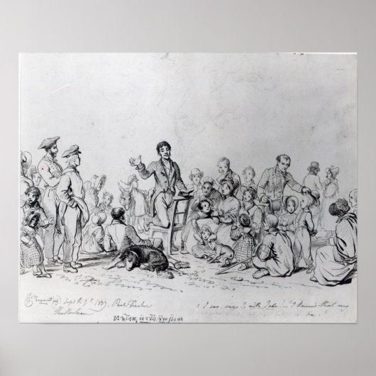 Der Feldprediger, 1837 Poster (Vorne)