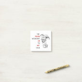 Der Felon würde mir nicht ins Gesicht sehen Post-it Klebezettel (Auf Schreibtisch)