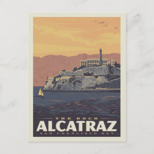 Der Fels Alcatraz   San Francisco Bucht Postkarte