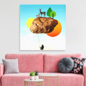 Der Fels unserer Existenz Leinwanddruck (Insitu (Wohnzimmer))