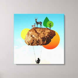 Der Fels unserer Existenz Leinwanddruck