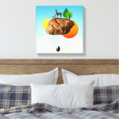 Der Fels unserer Existenz Leinwanddruck (Insitu (Schlafzimmer))