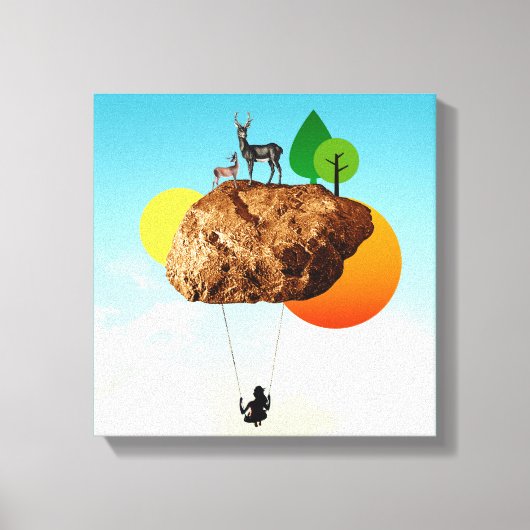 Der Fels unserer Existenz Leinwanddruck (Vorderseite)