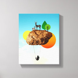 Der Fels unserer Existenz Leinwanddruck