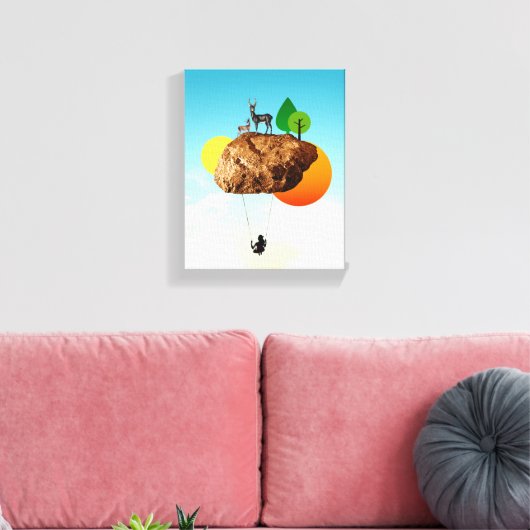 Der Fels unserer Existenz Leinwanddruck (Insitu (Wohnzimmer))