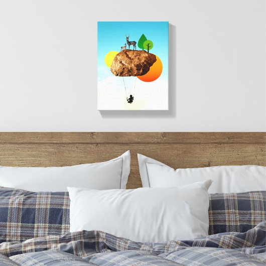 Der Fels unserer Existenz Leinwanddruck (Insitu (Schlafzimmer))