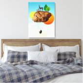 Der Fels unserer Existenz Leinwanddruck (Insitu (Schlafzimmer))