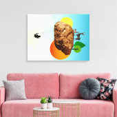 Der Fels unserer Existenz Leinwanddruck (Insitu (Wohnzimmer))