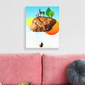 Der Fels unserer Existenz Leinwanddruck (Insitu (Wohnzimmer))