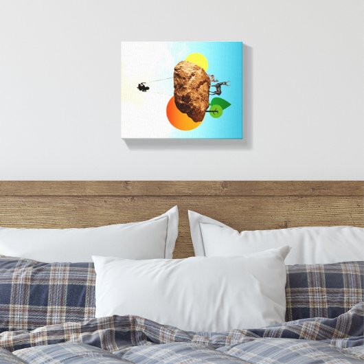 Der Fels unserer Existenz Leinwanddruck (Insitu (Schlafzimmer))